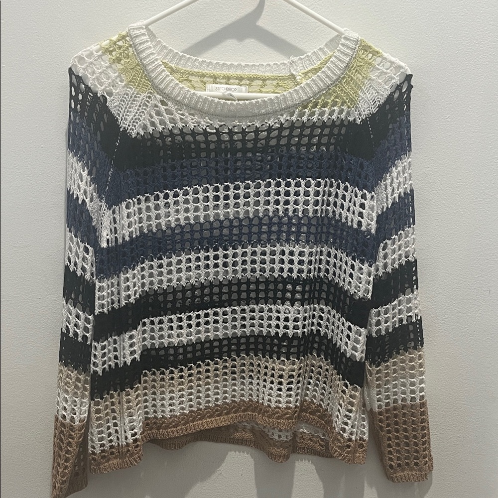 Colorful Striped Knit Sweater